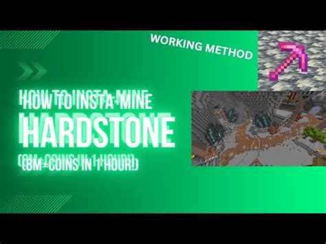 In this case, the block will break instantly. . How much mining speed to insta mine hardstone